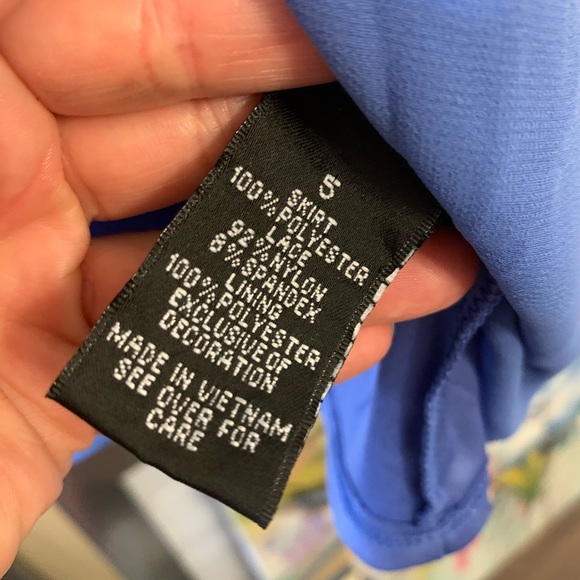 BCX periwinkle and lace dress, size 5, cute! NWT - Picture 4 of 6